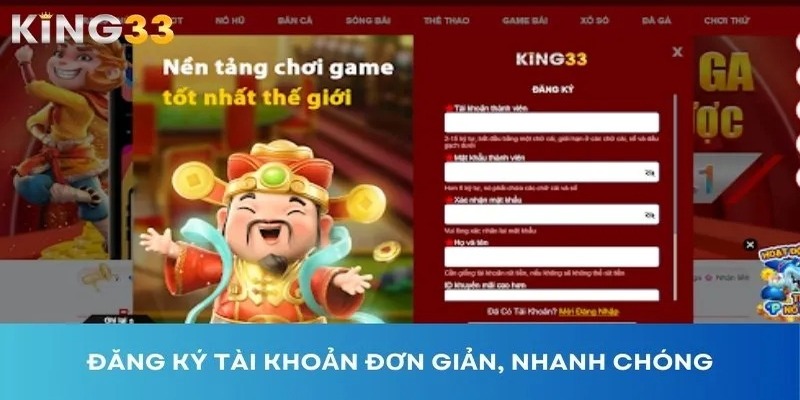 Cách thức tham gia cá cược nhanh tại KING33 Casino